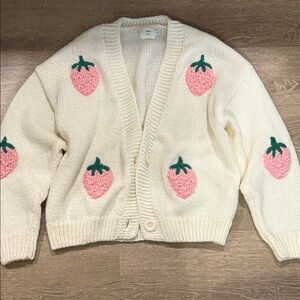 Luna Ivy Strawberry Cardigan